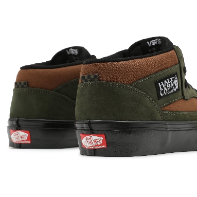 Vans Nubuck Skate Half Cab Green Classic Mens Womens - (Nubuck) Beef/Broccoli VN0A5FCD89J Shoes