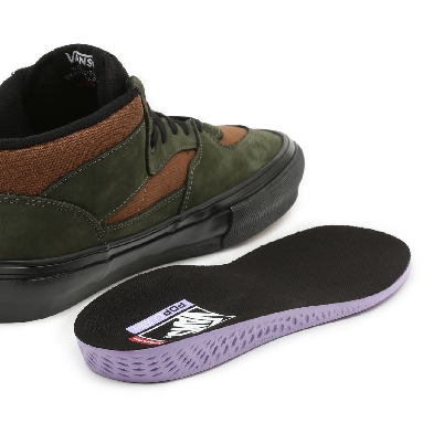 Vans Nubuck Skate Half Cab Green Classic Mens Womens - (Nubuck) Beef/Broccoli VN0A5FCD89J Shoes