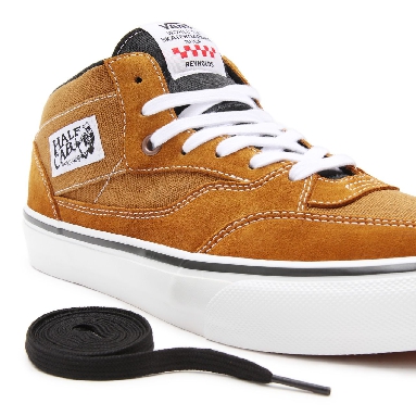 Vans Skate Half Cab 92 Brown Classic Mens Womens - (Reynolds) golden brown VN0A5KYA9CS Shoes