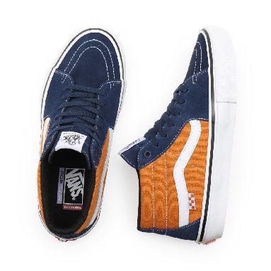 Vans Skate Grosso Mid Orange Classic Mens Womens - navy/orange VN0A5FCGYG9 Shoes