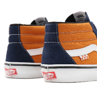 Vans Skate Grosso Mid Orange Classic Mens Womens - navy/orange VN0A5FCGYG9 Shoes