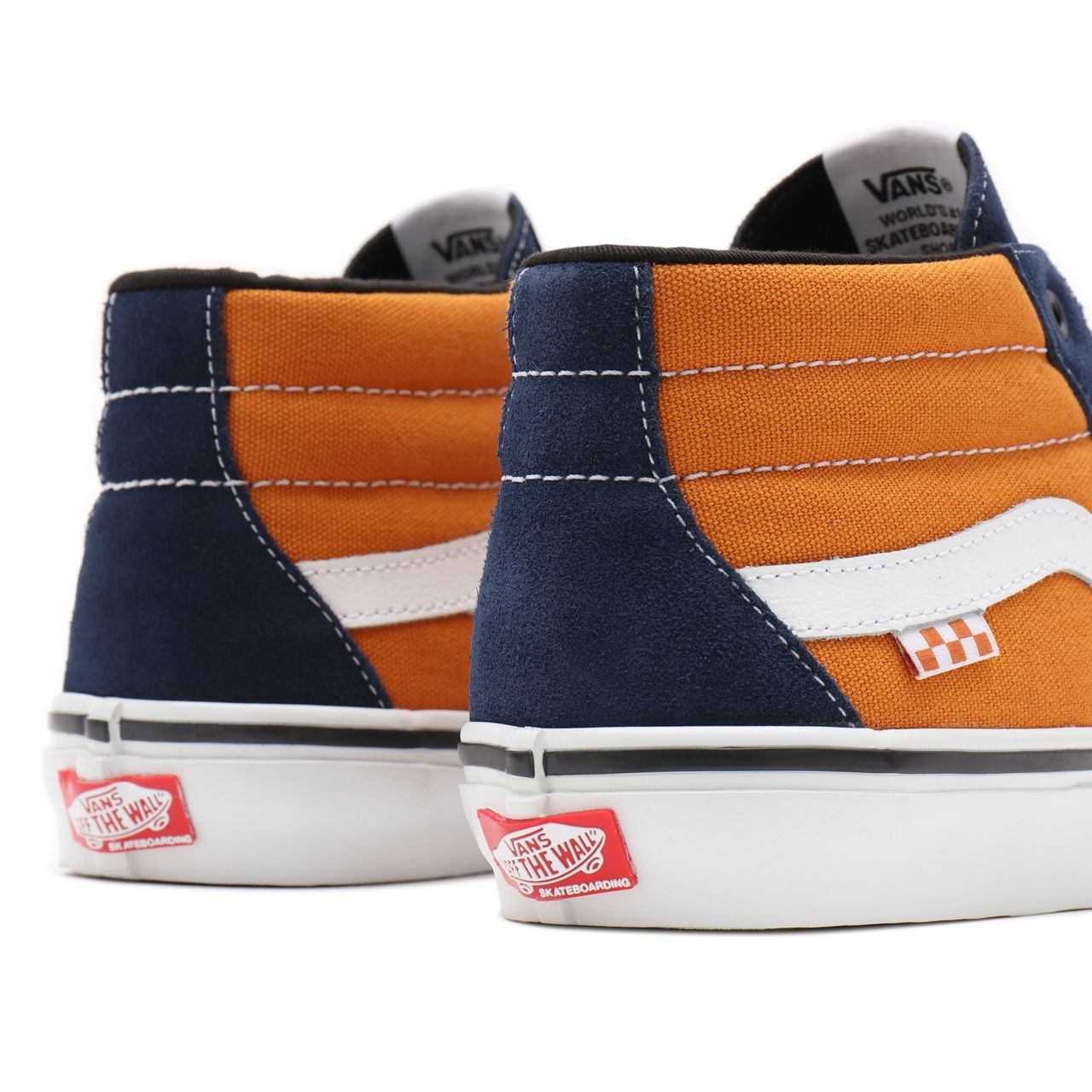 Vans Skate Grosso Mid Orange Classic Mens Womens - navy/orange VN0A5FCGYG9 Shoes