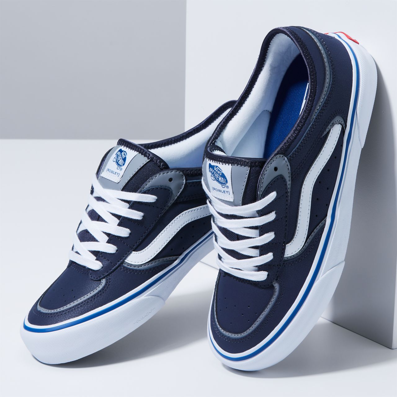 Vans Rowley Blue Classic Mens Womens - Navy/White VN0A5KQTNAV Shoes