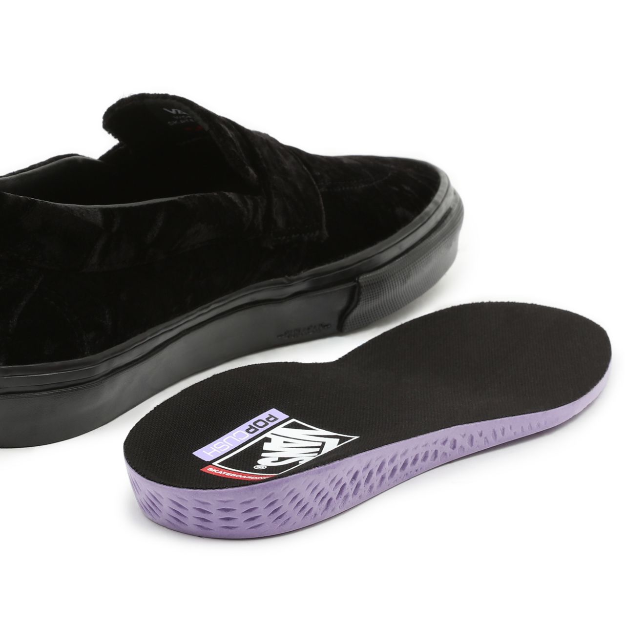 Vans Velvet Skate Style 53 Black Classic Mens Womens - (Velvet) Black VN0A5HEL5AA Shoes