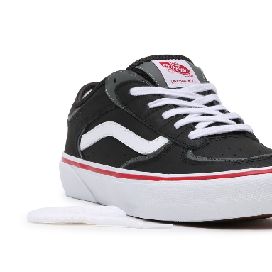 Vans Rowley Black Classic Mens Womens - Black/White/Red VN0A5KQTBWT Shoes