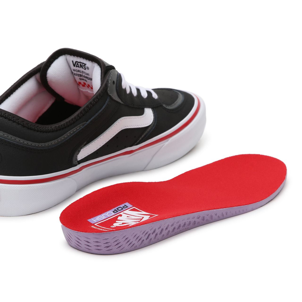 Vans Rowley Black Classic Mens Womens - Black/White/Red VN0A5KQTBWT Shoes