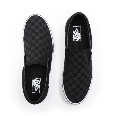 Vans Checkerboard Classic Slip-On Black Classic Mens Womens - (Checkerboard)Black/Black VN000EYE276 Shoes