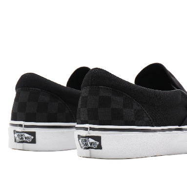 Vans Checkerboard Classic Slip-On Black Classic Mens Womens - (Checkerboard)Black/Black VN000EYE276 Shoes