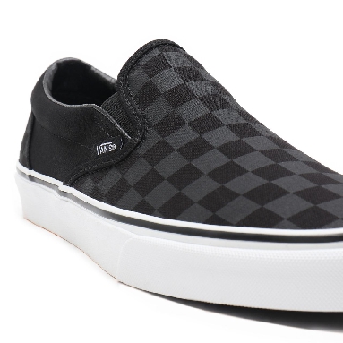 Vans Checkerboard Classic Slip-On Black Classic Mens Womens - (Checkerboard)Black/Black VN000EYE276 Shoes