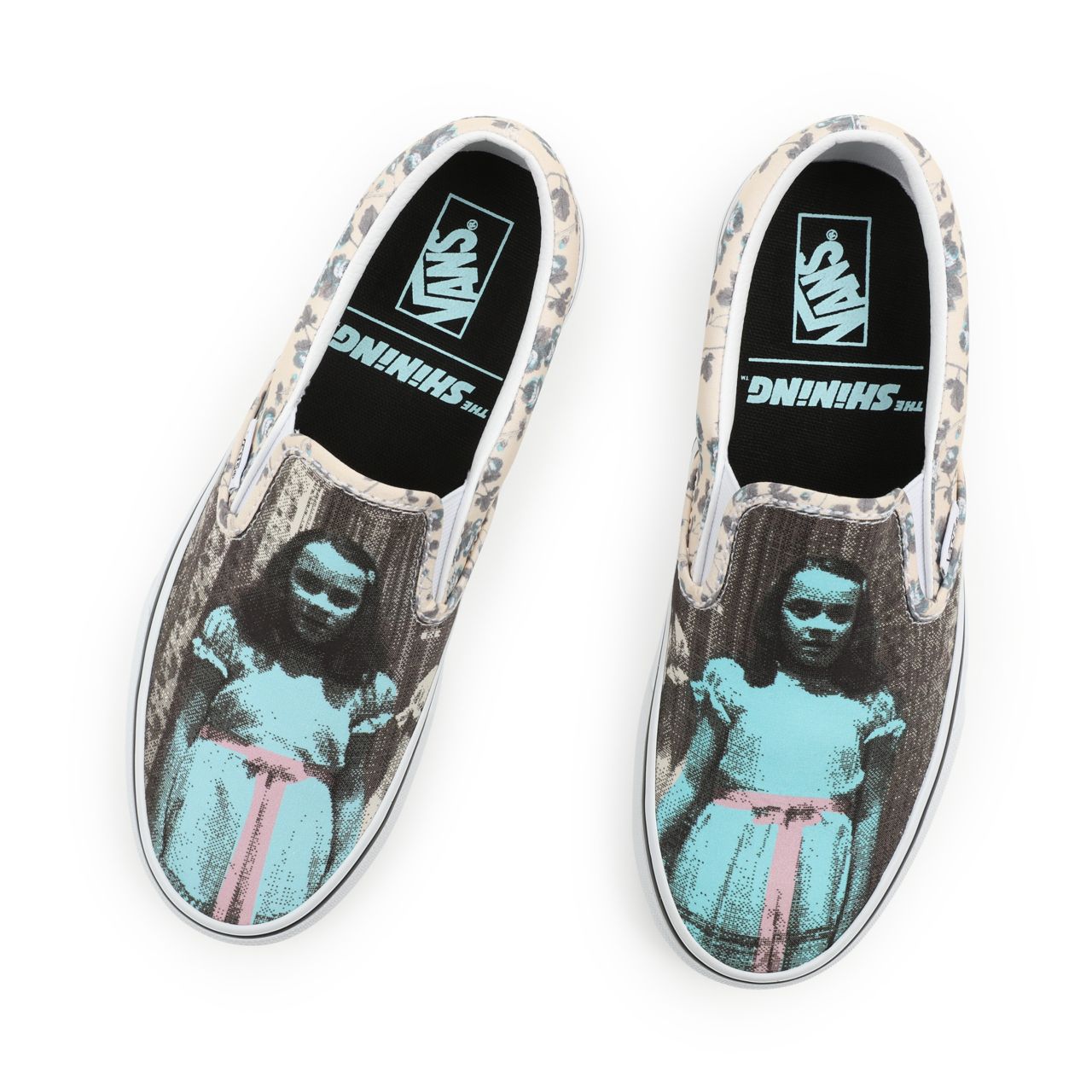 Vans X The Shining Classic Slip-On Blue Classic Mens Womens - (Terror) The Shining VN0A4U38ZPN Shoes