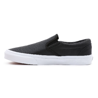 Vans Perf Leather Classic Slip-On Black Classic Mens Womens - (Perf Leather) Black VN000XG8DJ6 Shoes