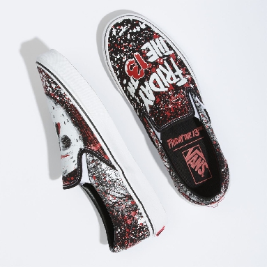 Vans X Friday The 13th Classic Slip-On Black Classic Mens Womens - (Terror) Friday The 13Th VN0A4U38ZPL Shoes