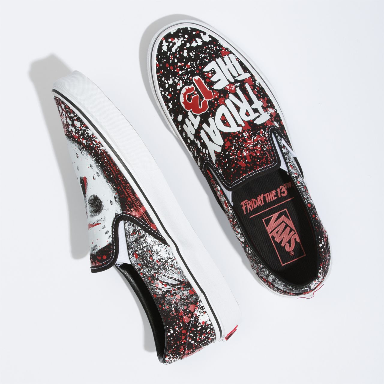 Vans X Friday The 13th Classic Slip-On Black Classic Mens Womens - (Terror) Friday The 13Th VN0A4U38ZPL Shoes