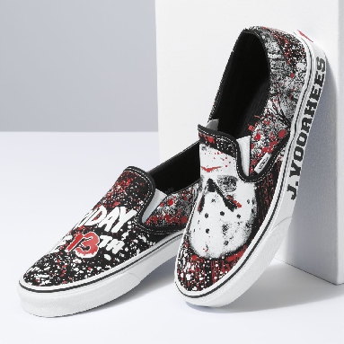 Vans X Friday The 13th Classic Slip-On Black Classic Mens Womens - (Terror) Friday The 13Th VN0A4U38ZPL Shoes