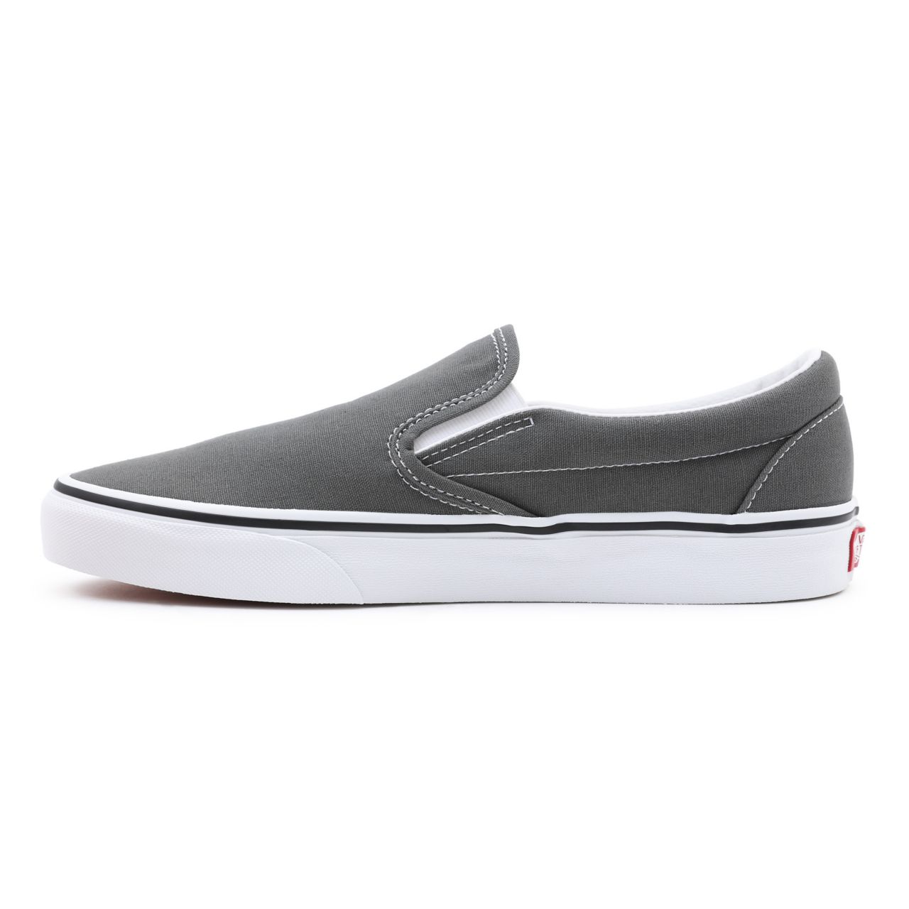 Vans Canvas Classic Slip-On Grey Classic Mens Womens - Charcoal (Canvas) VN000EYECHR Shoes