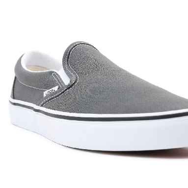 Vans Canvas Classic Slip-On Grey Classic Mens Womens - Charcoal (Canvas) VN000EYECHR Shoes