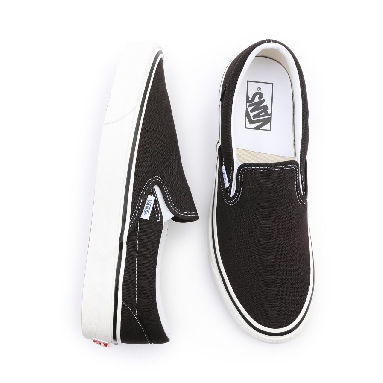 Vans Anaheim Factory Classic Slip-On 98 DX Black Classic Mens Womens - (Anaheim Factory) Og Black VN0A3JEXUDA Shoes