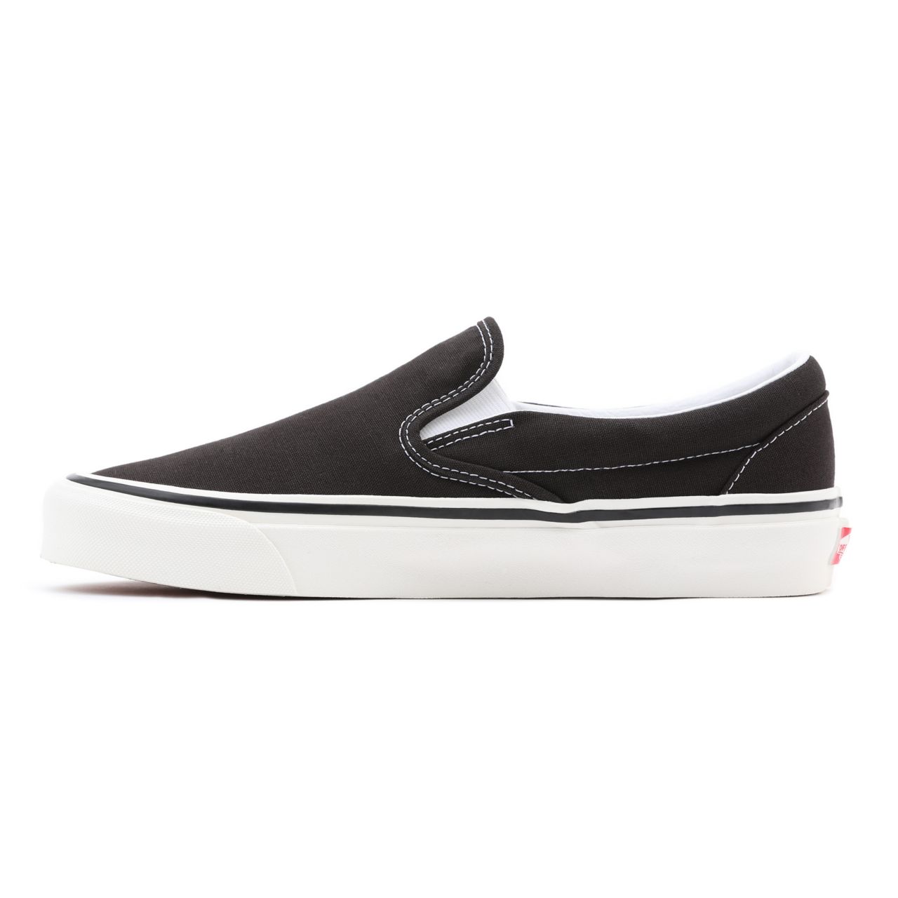 Vans Anaheim Factory Classic Slip-On 98 DX Black Classic Mens Womens - (Anaheim Factory) Og Black VN0A3JEXUDA Shoes