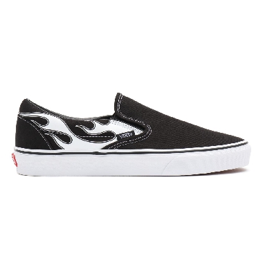 Vans Flame Classic Slip-On Black Classic Mens Womens - (Flame) black/white VN0A33TBK68 Shoes