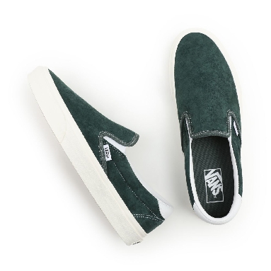 Vans Slip-On 59 Green Classic Mens Womens - (Pig Suede) Jungle Green/Snow White VN0A38GU94T Shoes