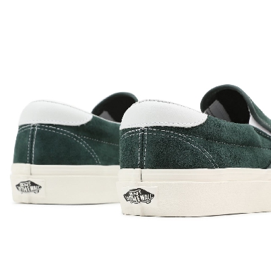 Vans Slip-On 59 Green Classic Mens Womens - (Pig Suede) Jungle Green/Snow White VN0A38GU94T Shoes