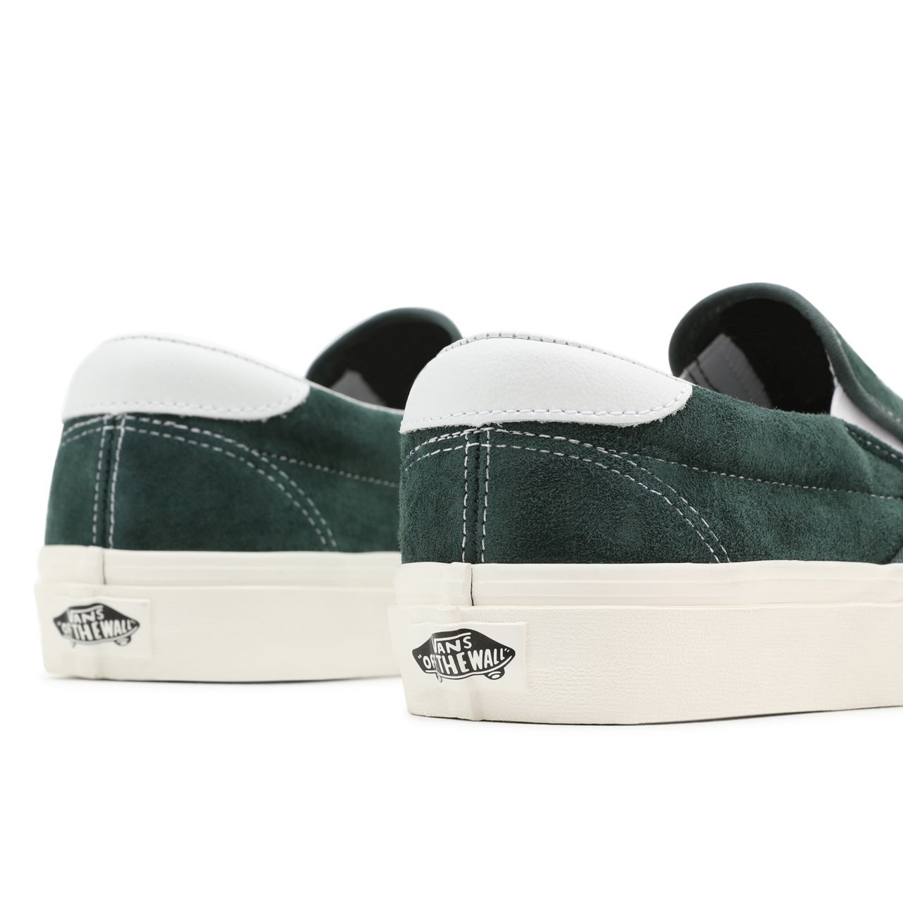 Vans Slip-On 59 Green Classic Mens Womens - (Pig Suede) Jungle Green/Snow White VN0A38GU94T Shoes