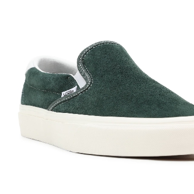 Vans Slip-On 59 Green Classic Mens Womens - (Pig Suede) Jungle Green/Snow White VN0A38GU94T Shoes