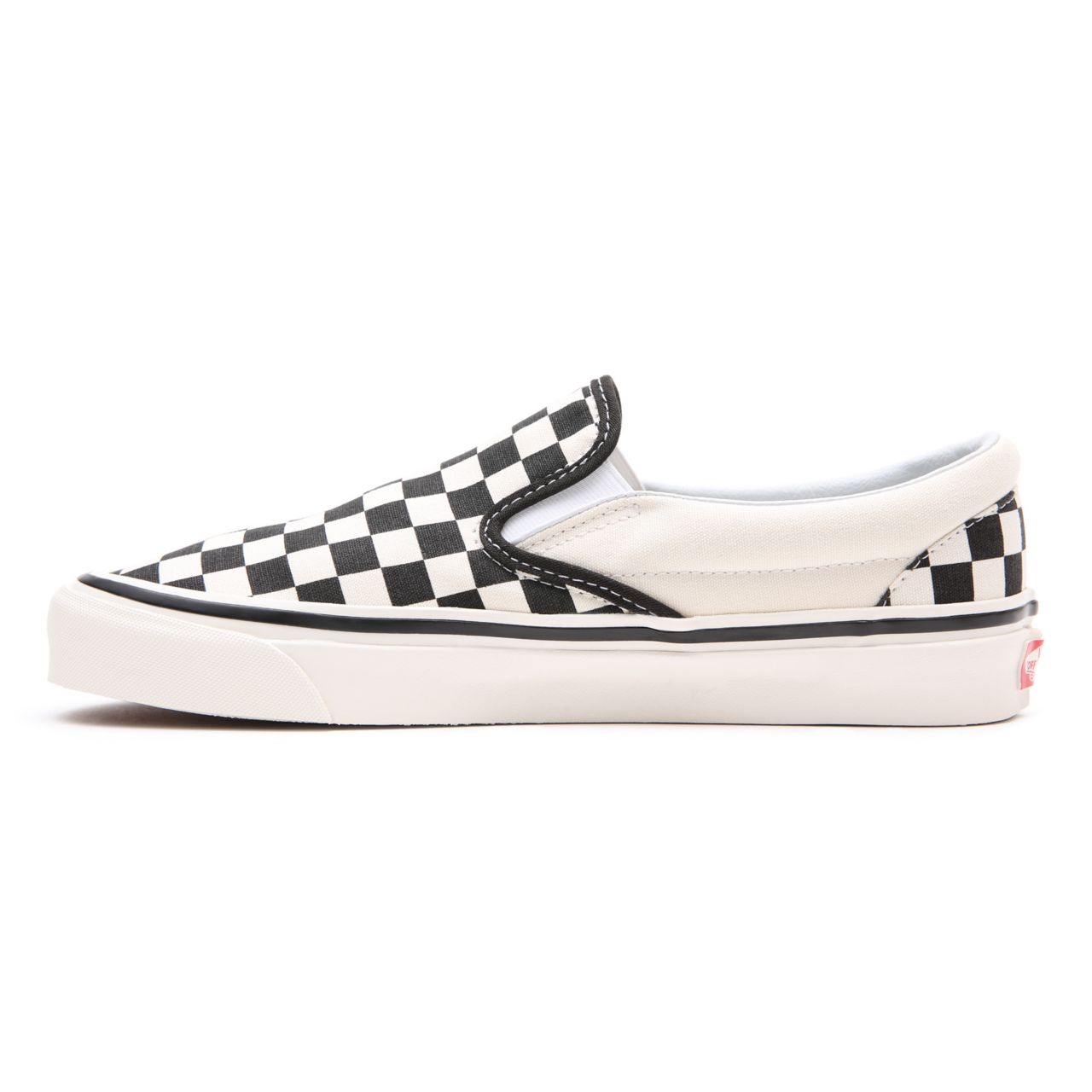 Vans Anaheim Factory Classic Slip-On 98 DX Black Classic Mens Womens - (Anaheim Factory) Checkerboard/Black/White VN0A3JEXPU1 Shoes