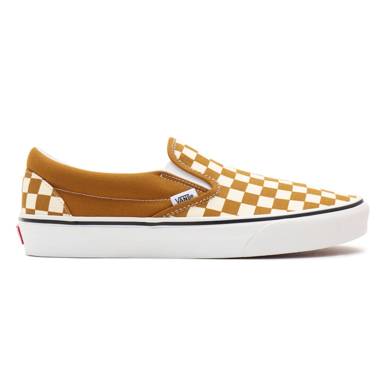 Vans Checkerboard Classic Slip-On Brown Classic Mens Womens - (Checkerboard) golden brown/true white VN0A33TB9HN Shoes