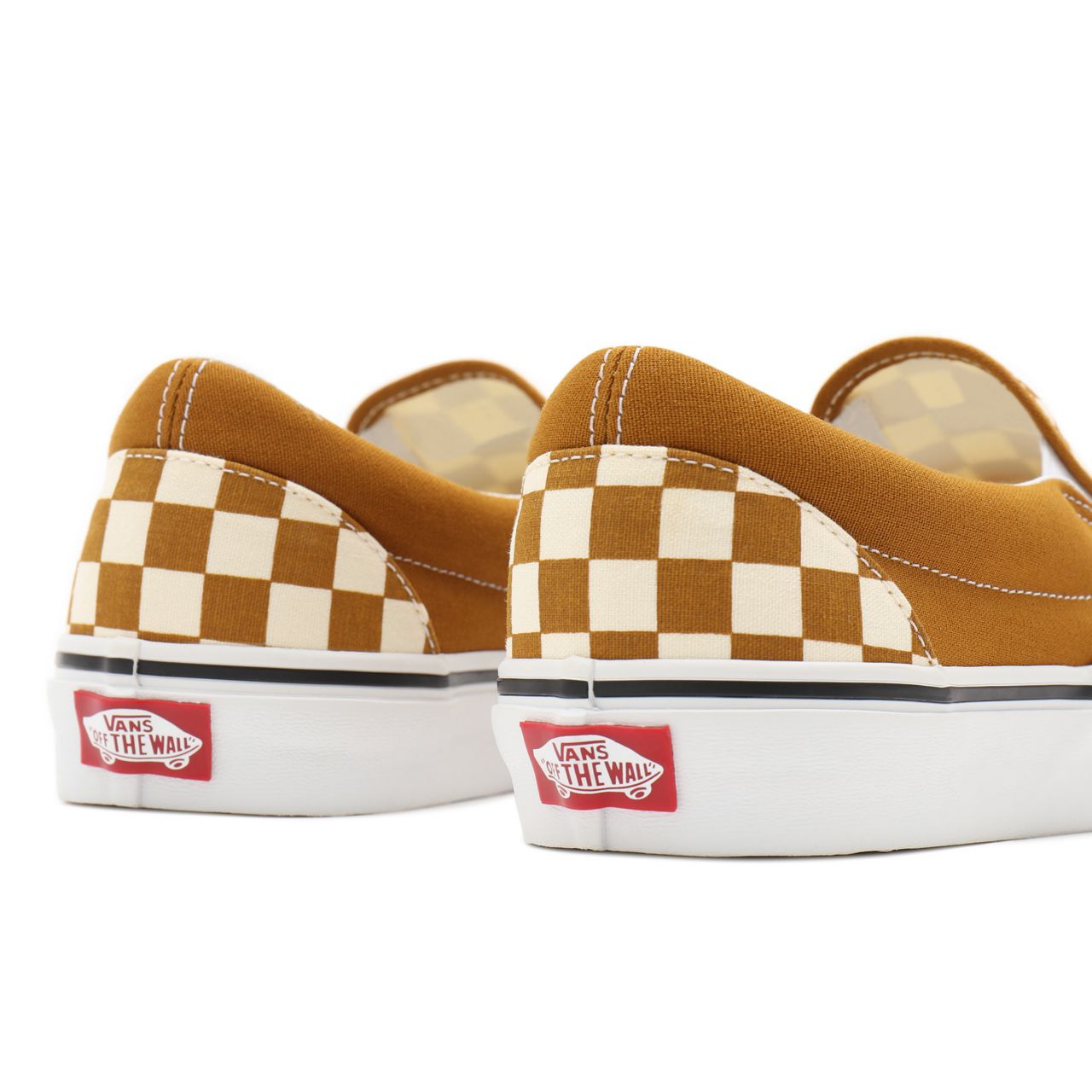 Vans Checkerboard Classic Slip-On Brown Classic Mens Womens - (Checkerboard) golden brown/true white VN0A33TB9HN Shoes