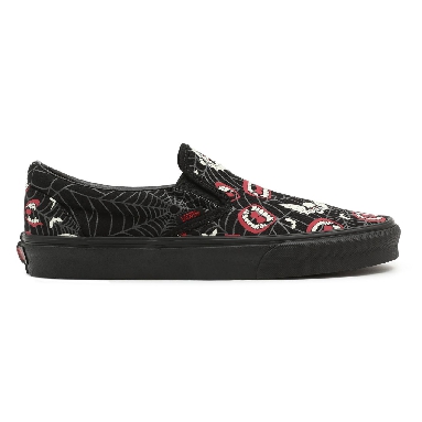 Vans Glow Frights Classic Slip-On Black Classic Mens Womens - (Glow Frights) Black/Black VN000XG88MG Shoes