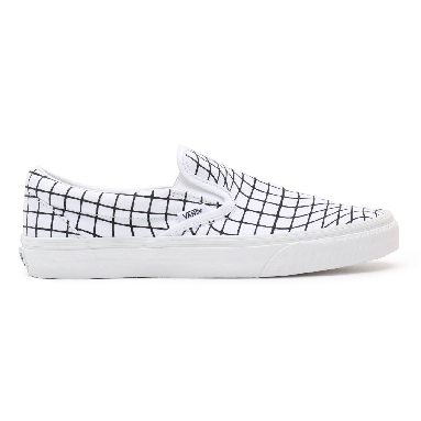 Vans U-Paint Classic Slip-On Black Classic Mens Womens - (U-Paint) warp checkerboard VN0A33TB9IA Shoes