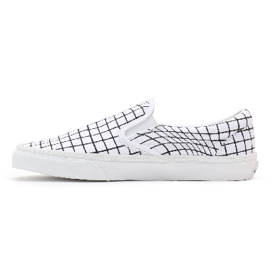 Vans U-Paint Classic Slip-On Black Classic Mens Womens - (U-Paint) warp checkerboard VN0A33TB9IA Shoes