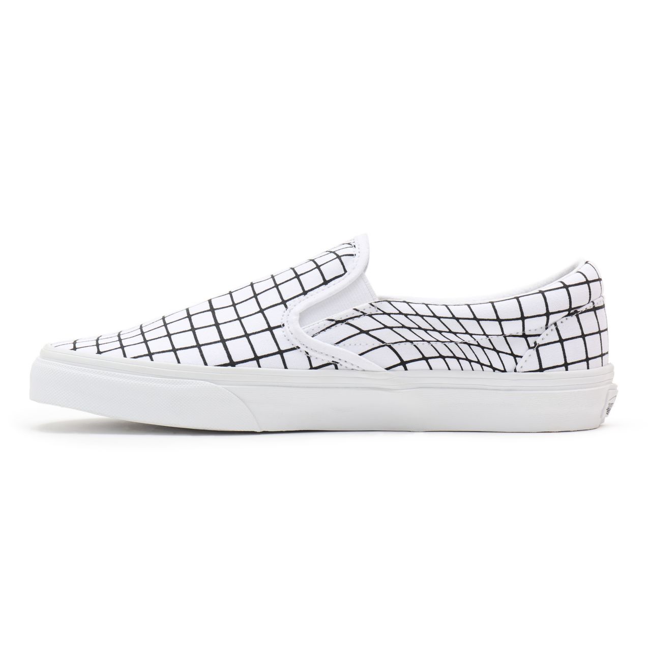 Vans U-Paint Classic Slip-On Black Classic Mens Womens - (U-Paint) warp checkerboard VN0A33TB9IA Shoes