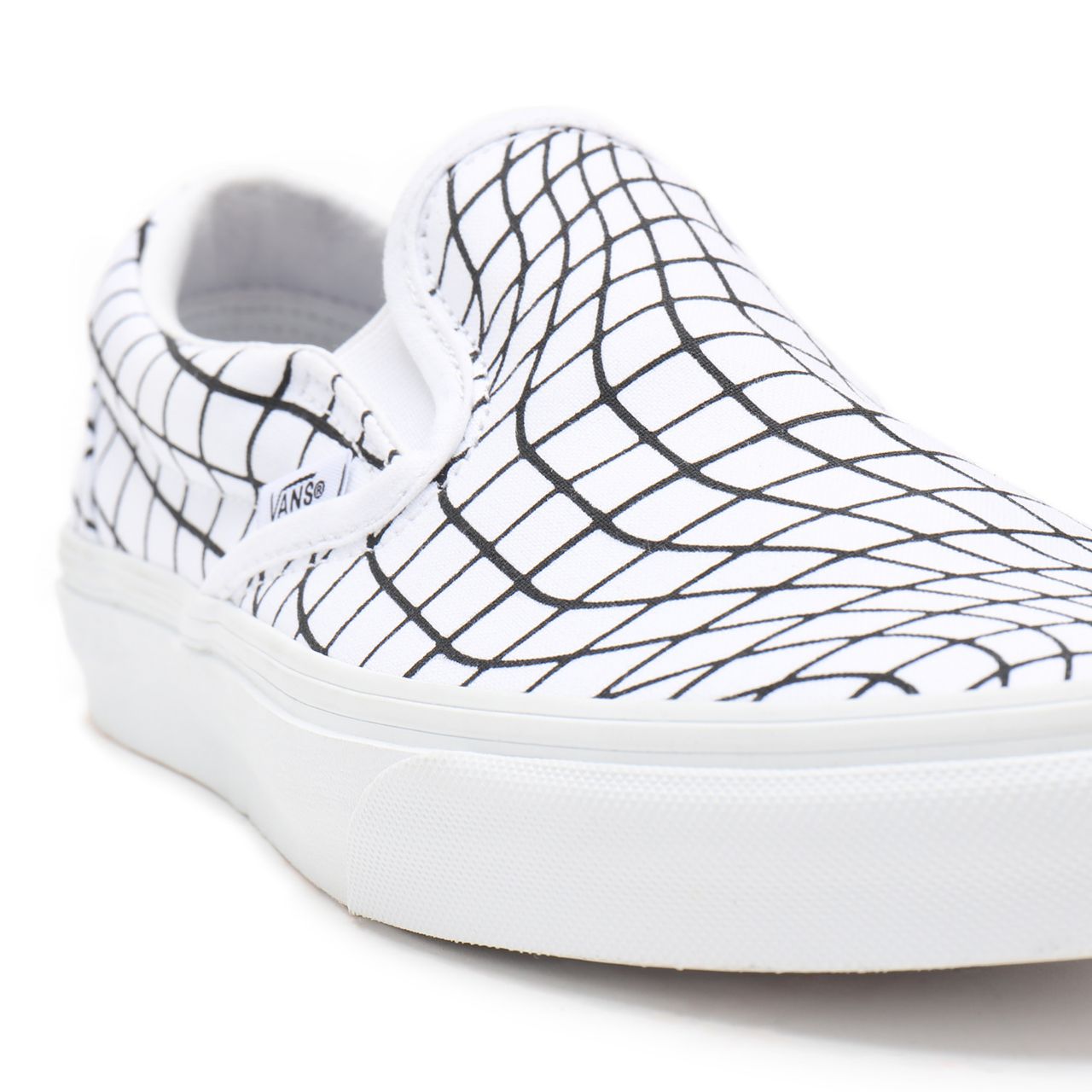 Vans U-Paint Classic Slip-On Black Classic Mens Womens - (U-Paint) warp checkerboard VN0A33TB9IA Shoes