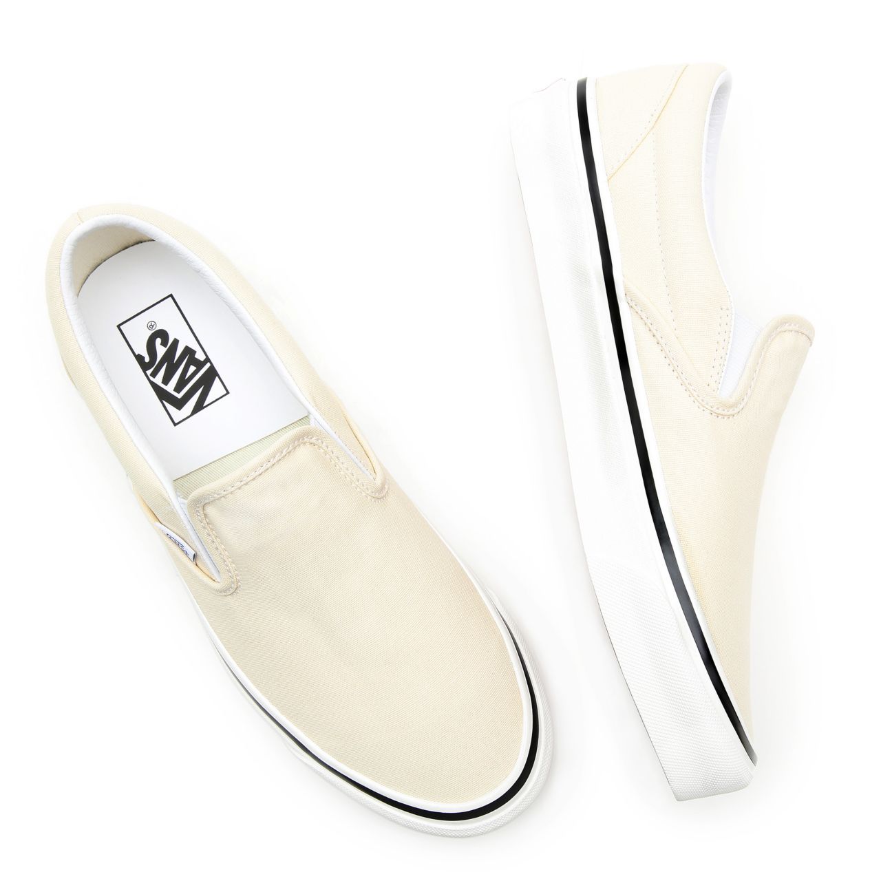 Vans Anaheim Factory Classic Slip-On 98 DX White Classic Mens Womens - (Anaheim Factory) Og White VN0A3JEXQWP Shoes