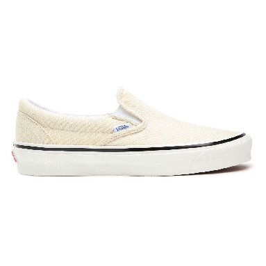 Vans Anaheim Factory Classic Slip-On 98 DX White Classic Mens Womens - (Anaheim Factory) Og White VN0A3JEXQWP Shoes