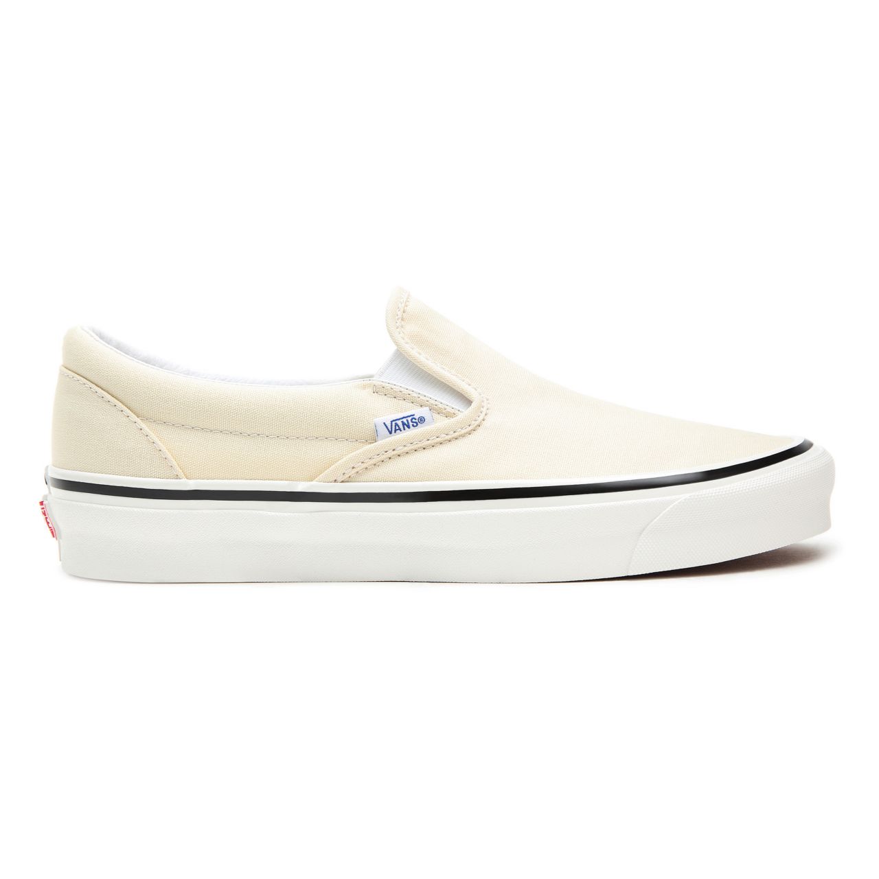 Vans Anaheim Factory Classic Slip-On 98 DX White Classic Mens Womens - (Anaheim Factory) Og White VN0A3JEXQWP Shoes