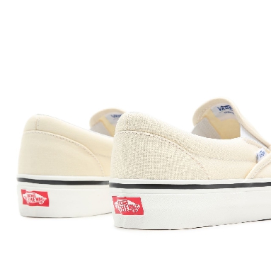 Vans Anaheim Factory Classic Slip-On 98 DX White Classic Mens Womens - (Anaheim Factory) Og White VN0A3JEXQWP Shoes