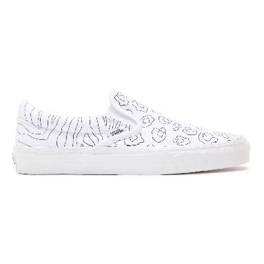 Vans U-Paint Classic Slip-On White Classic Mens Womens - (U-Paint) leopard/zebra VN0A33TB9I9 Shoes