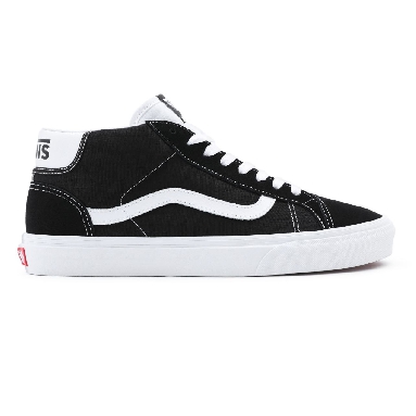 Vans Mid Skool 37 Black Classic Mens Womens - Black-True White VN0A3TKF6BT Shoes