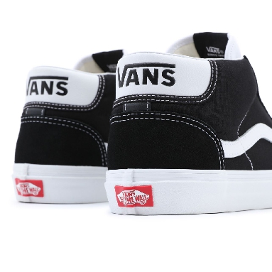 Vans Mid Skool 37 Black Classic Mens Womens - Black-True White VN0A3TKF6BT Shoes