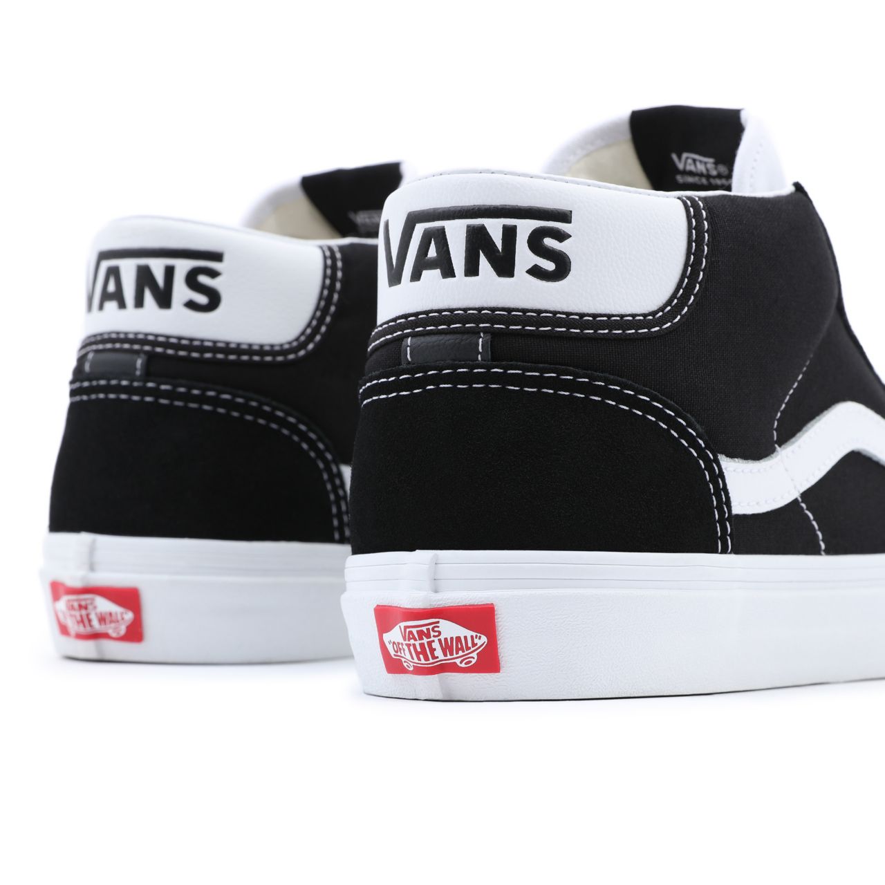 Vans Mid Skool 37 Black Classic Mens Womens - Black-True White VN0A3TKF6BT Shoes