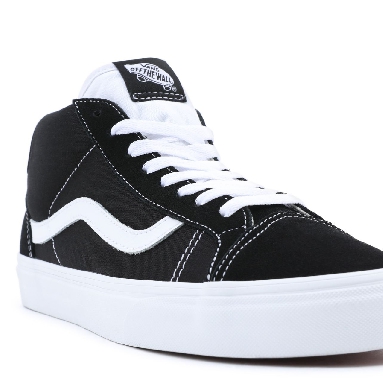 Vans Mid Skool 37 Black Classic Mens Womens - Black-True White VN0A3TKF6BT Shoes