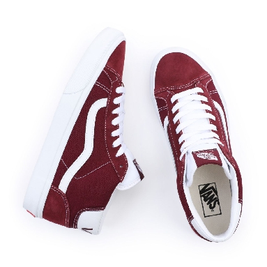 Vans Mid Skool 37 Red Classic Mens Womens - Port Royale/True White VN0A3TKF5U7 Shoes