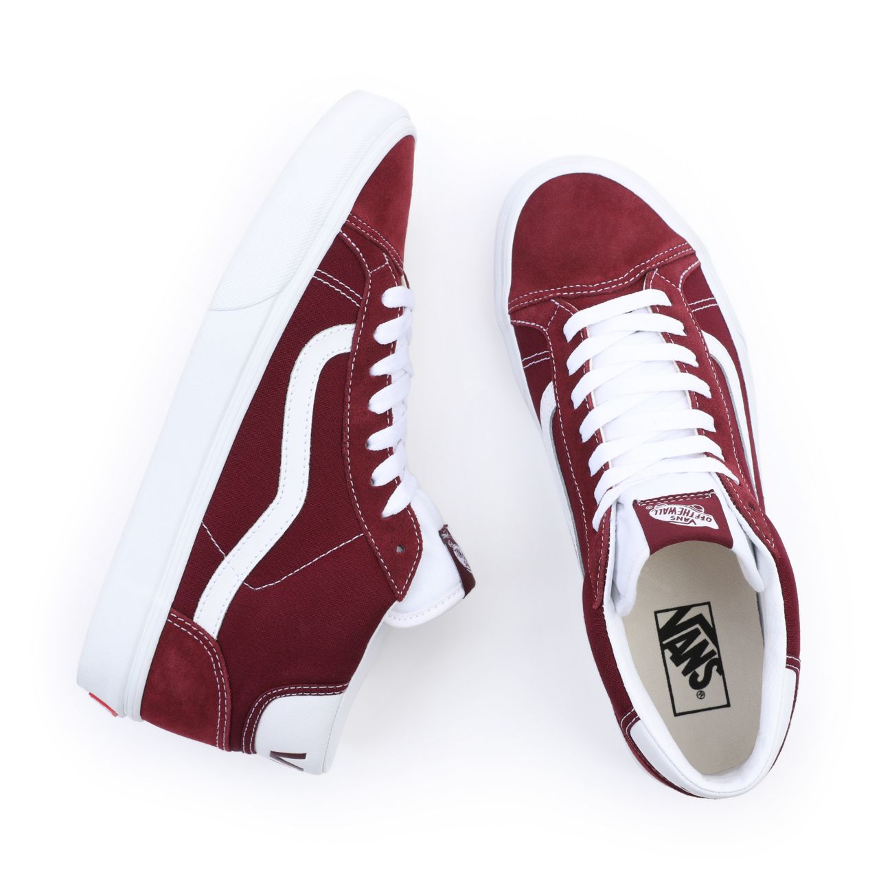 Vans Mid Skool 37 Red Classic Mens Womens - Port Royale/True White VN0A3TKF5U7 Shoes