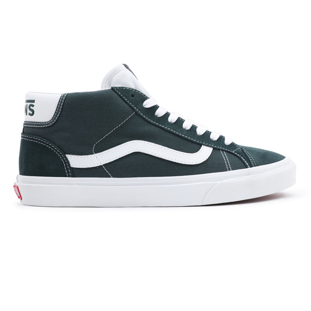 Vans Mid Skool 37 Blue Classic Mens Womens - darkest spruce/true white VN0A3TKF692 Shoes