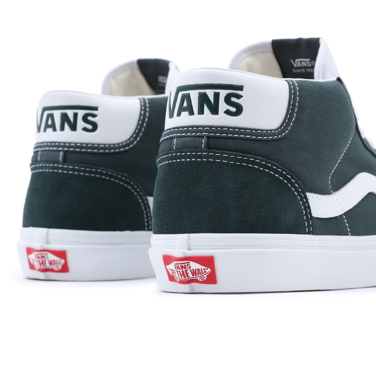 Vans Mid Skool 37 Blue Classic Mens Womens - darkest spruce/true white VN0A3TKF692 Shoes