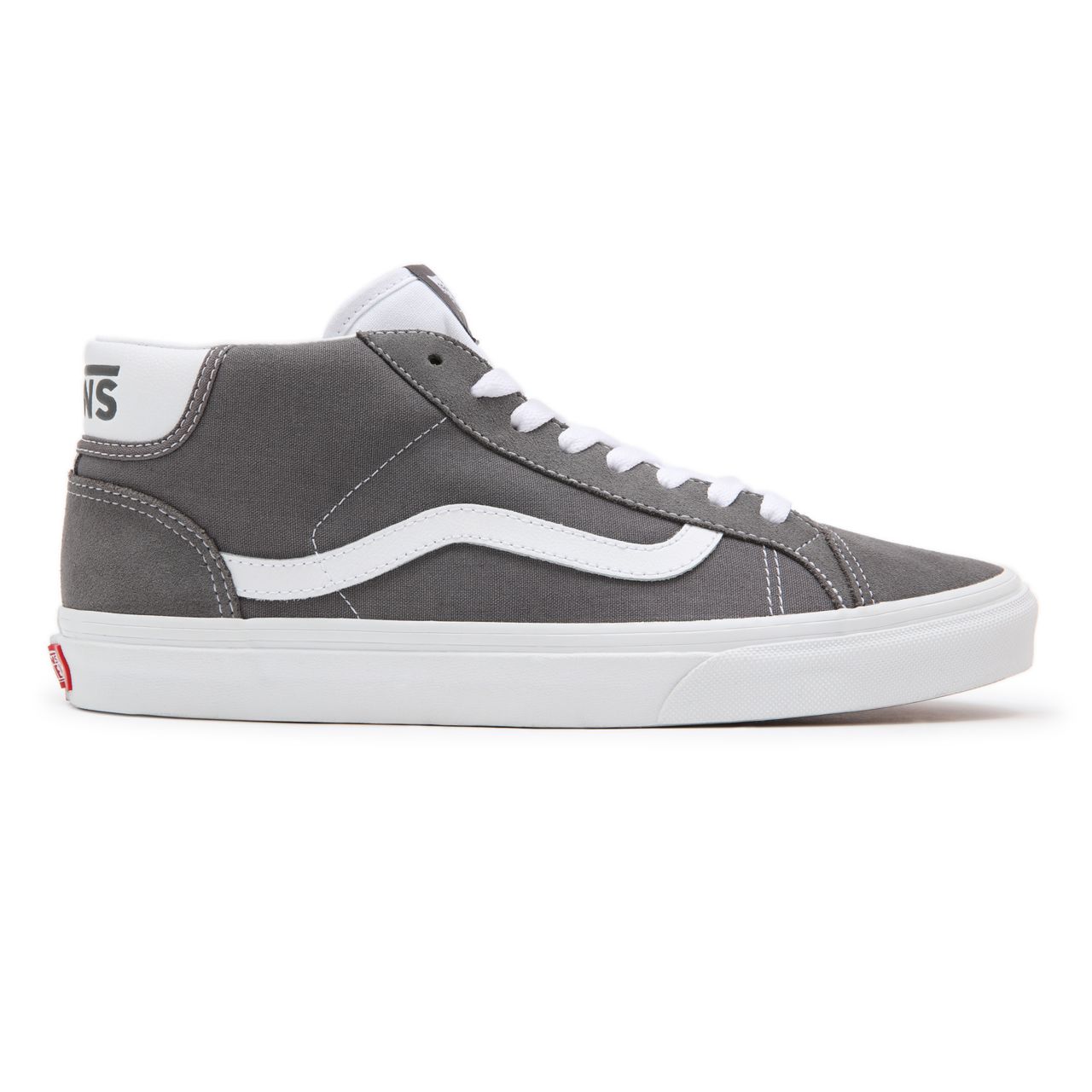 Vans Mid Skool 37 Grey Classic Mens Womens - Pewter/True White VN0A3TKF195 Shoes