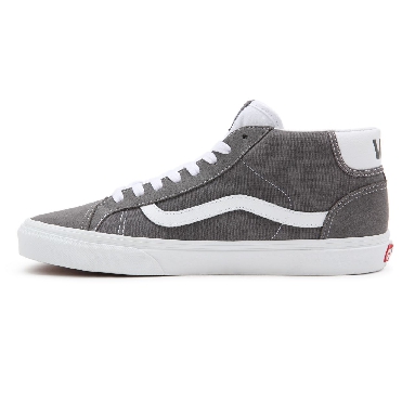 Vans Mid Skool 37 Grey Classic Mens Womens - Pewter/True White VN0A3TKF195 Shoes